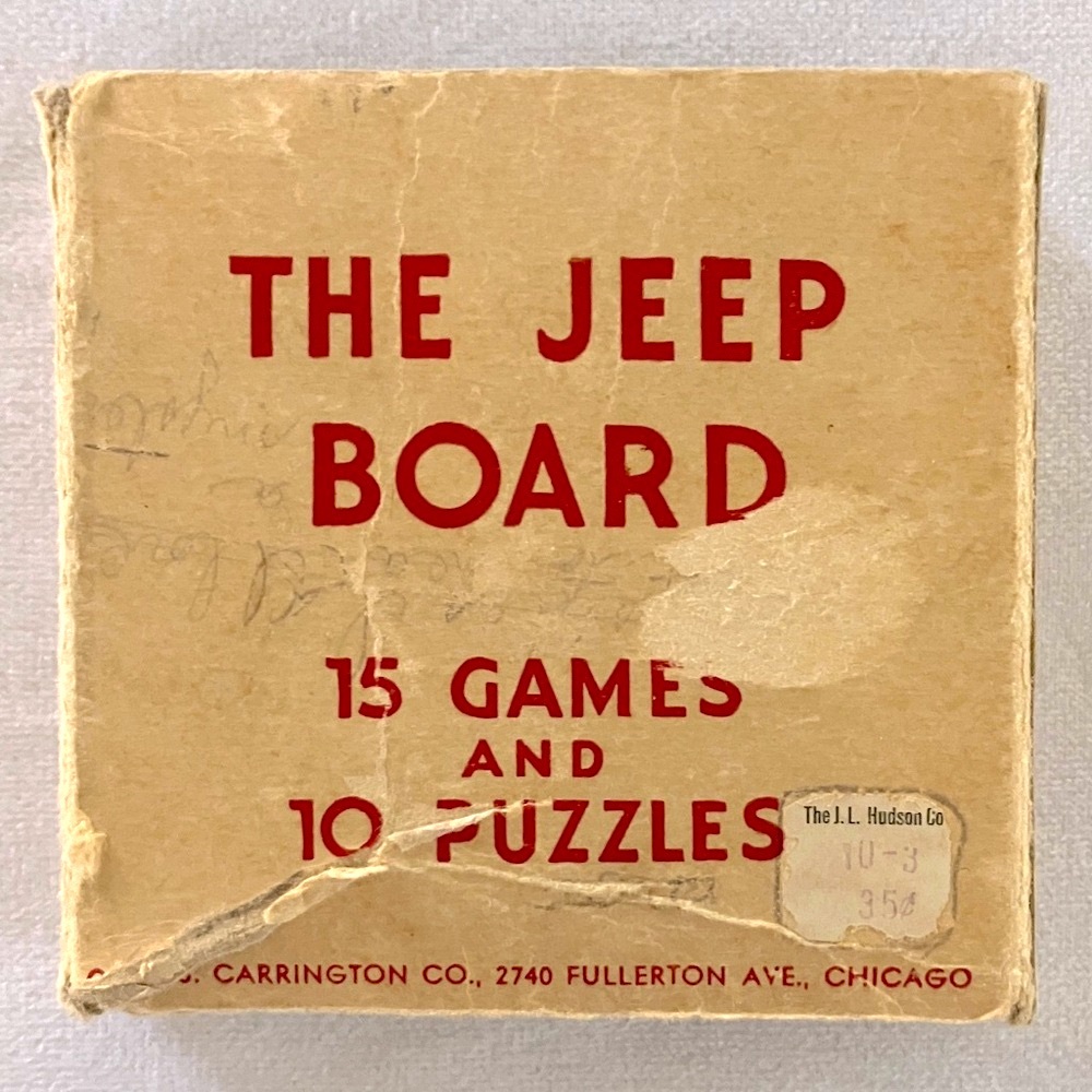 Vintage Jeep board game